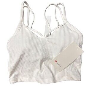 Lululemon Women’s Align Strappy Ribbed Tank Top Size 4 White New w/tag $68